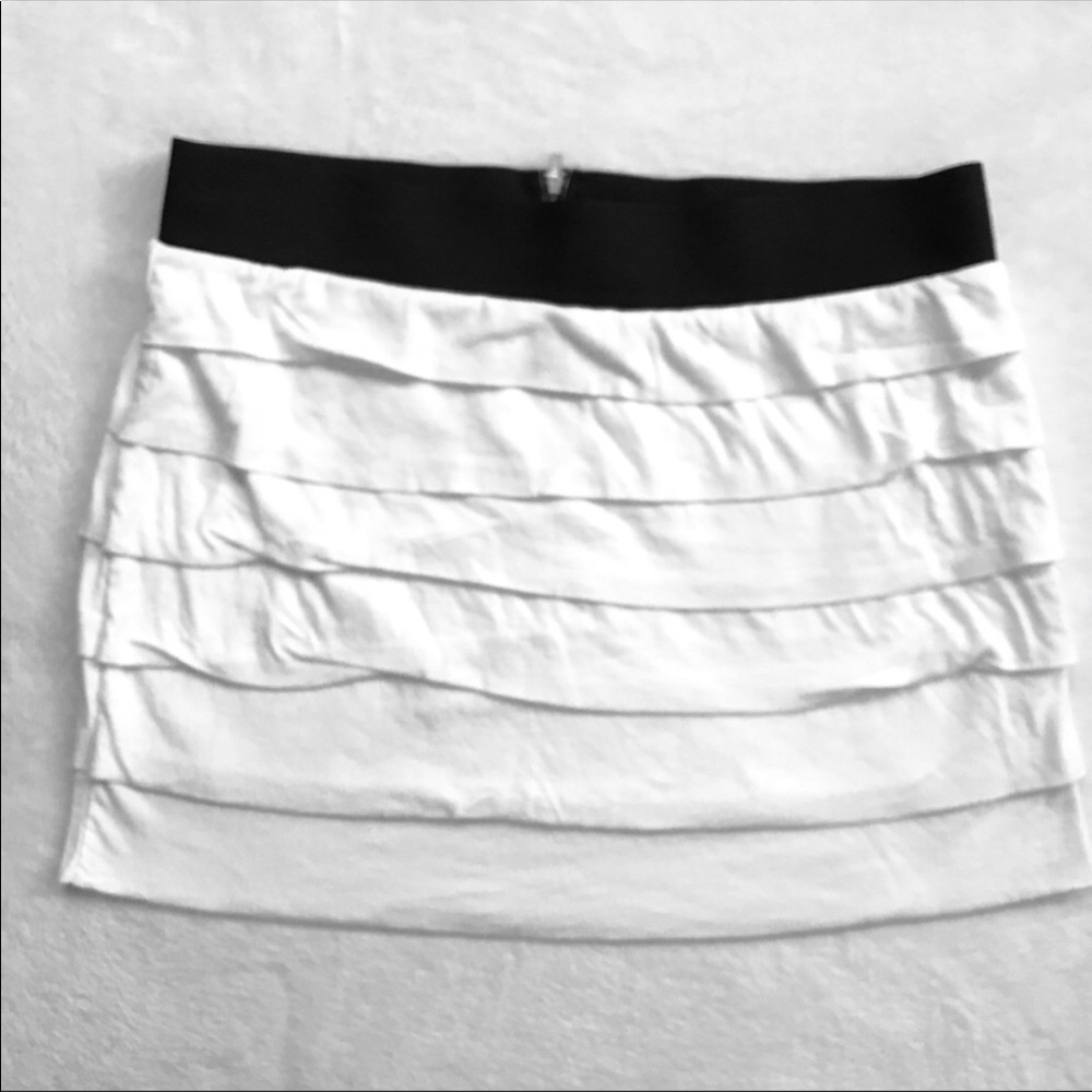 EXPRESS Cotton Layered Mini Skirt
